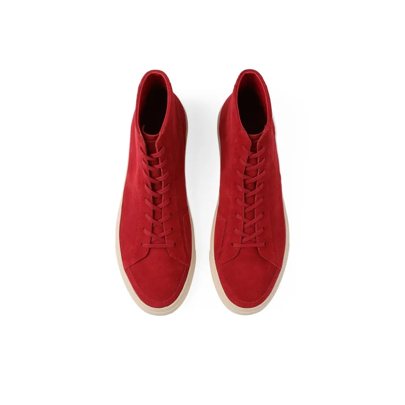 PANE Bamboo Path SB High Top Collection AKIRA Slip Resistant Skateboard Shoes Unisex Red-3