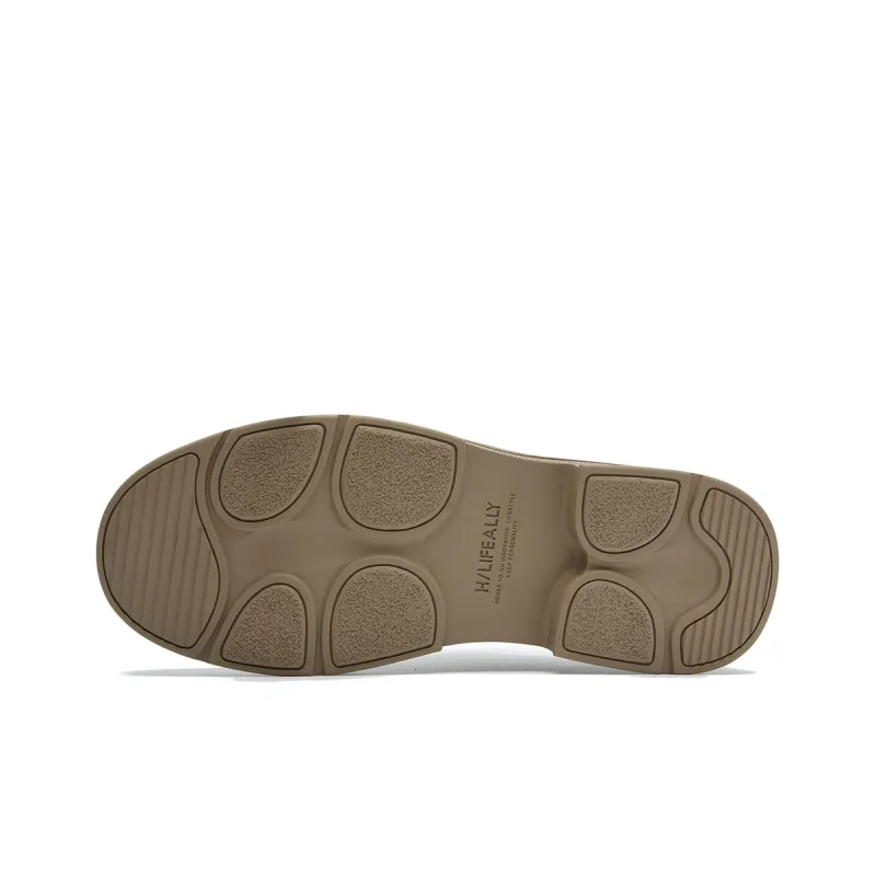 HLA Work Boots Men Low Top Brown-9