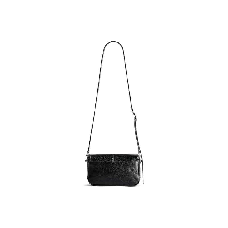 Balenciaga Le Cagole Sheepskin Crossbody Bag, Shoulder Bag Mini Women's Black-4