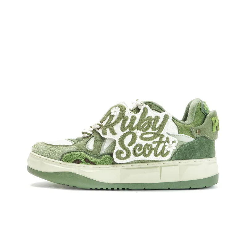 Ruby Scott The Wizard Of Oz 'All Of Green' Low Top Skateboard Shoes Unisex Moss Green-0