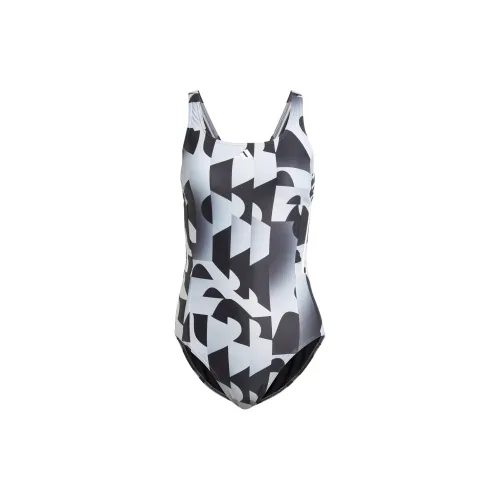 Adidas 3-Stripes Graphic Swimsuit One-piece Swimsuit Women's Black