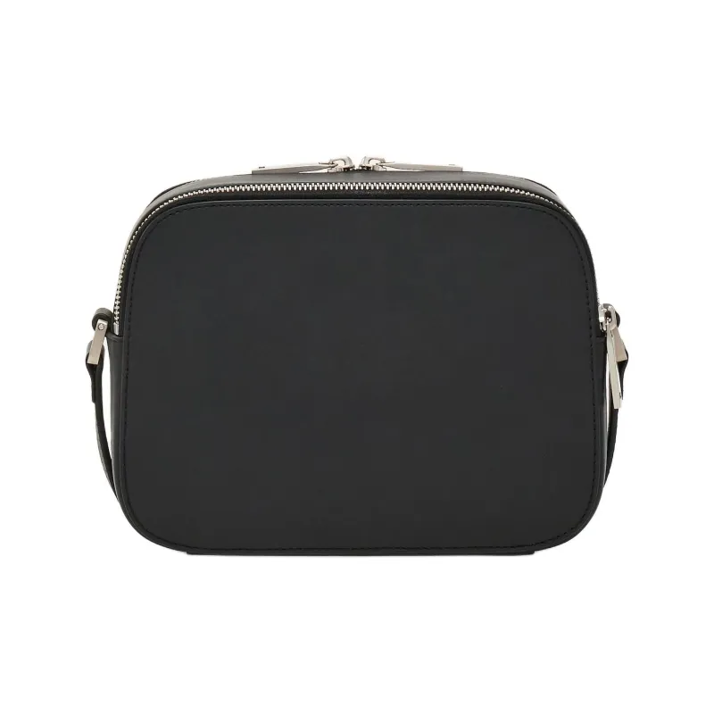 FERRAGAMO Matte Calfskin Camera Bag Shoulder Bag Crossbody Bag Men's Black-3