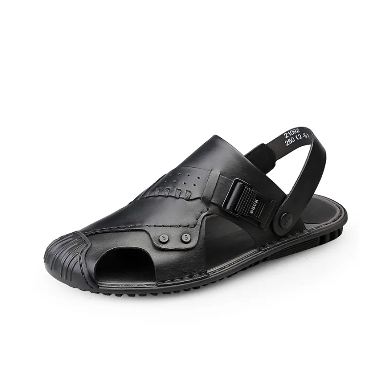 BECK Beach Sandals Men Brown-1