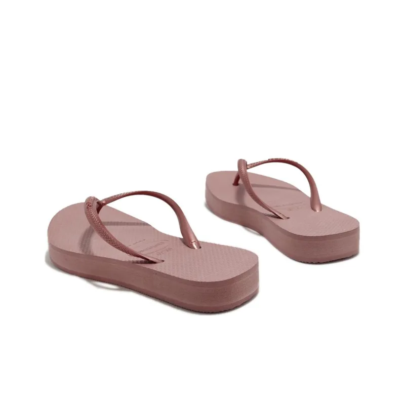 Havaianas Slim Flatform Flip Flops Women's Pink-4