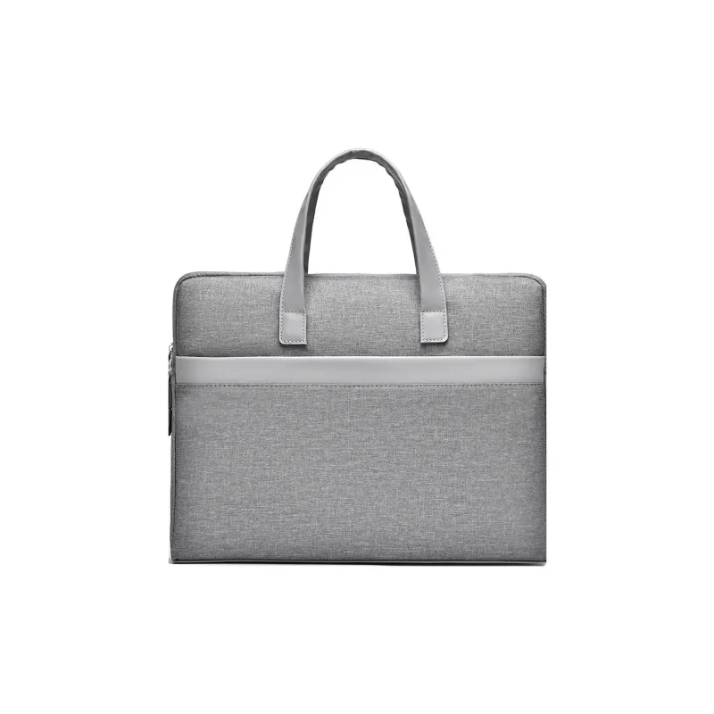 MUYKUY Polyester Handbag File Bag Laptop Bag Briefcase Large Size Unisex Black/Gray-2
