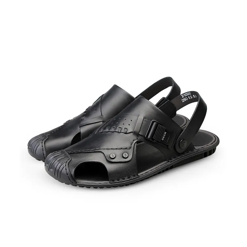 BECK Beach Sandals Men Brown-4