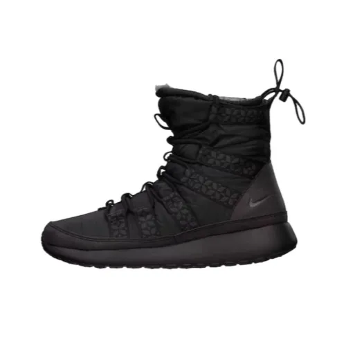 Nike Roshe Run Hi Sneakerboot Black Women's