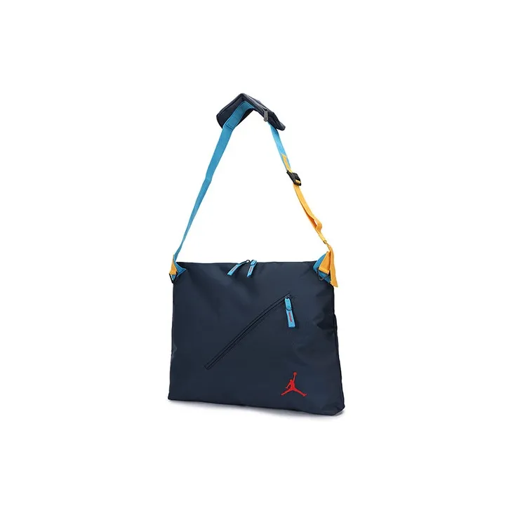 Jordan Polyester Messenger Bag Crossbody Bag Shoulder Bag Unisex Navy Blue-0