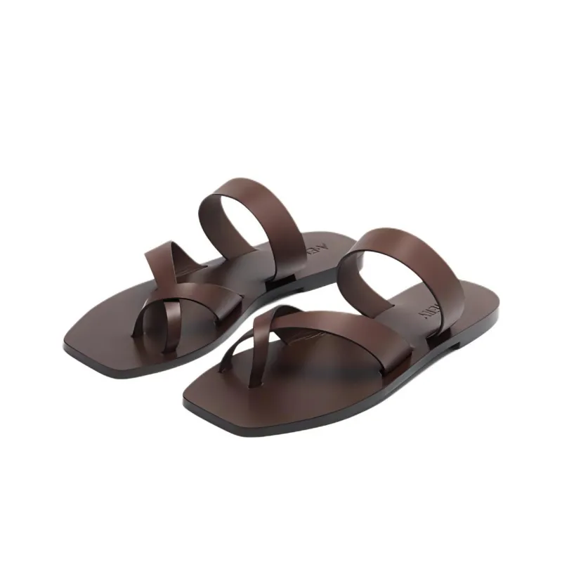 A.EMERY Slide Slippers Women's Brown-2