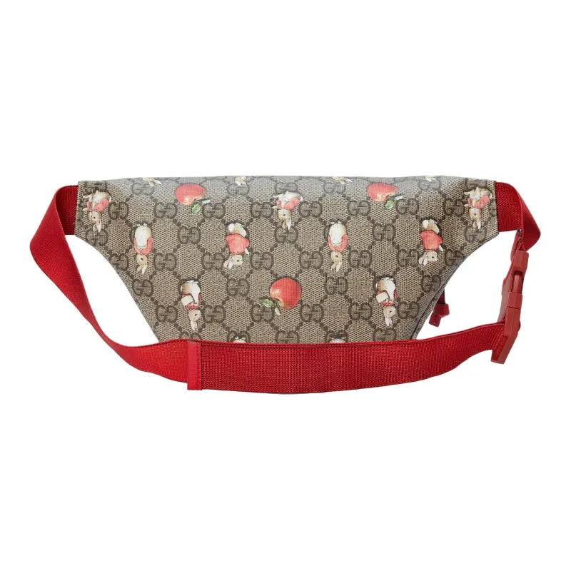 GUCCI Peter Rabbit™ Collaboration Canvas With Leather Fanny Pack Kids' Ebony Green & Red-3