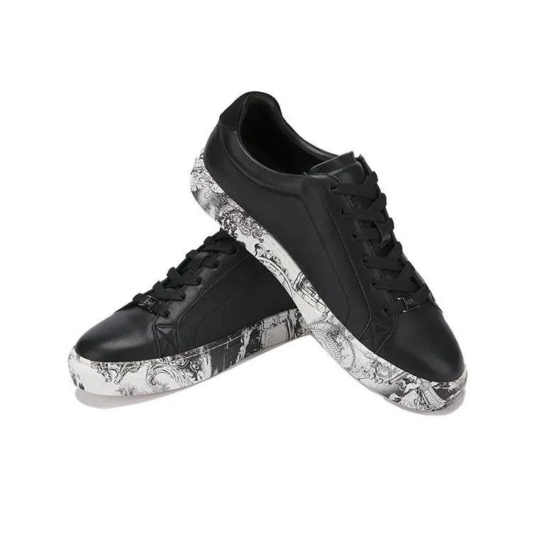 DAVID NAMAN Stylish Skateboarding Shoes Men's Black-3