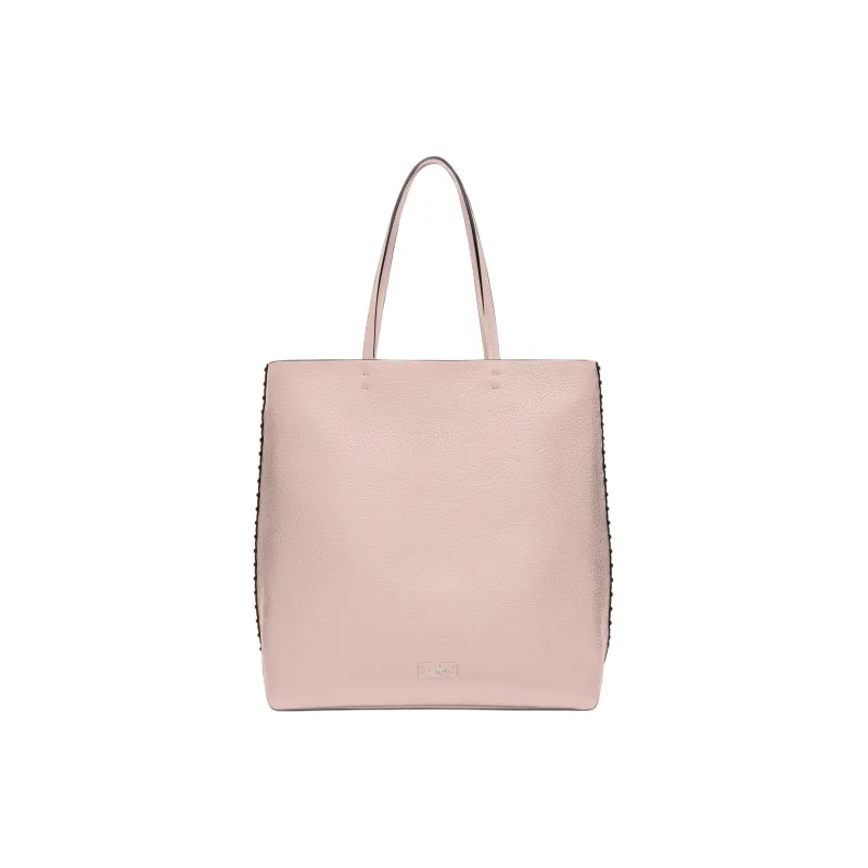 Valentino GARAVANI ROCKSTUD Grained Calfskin Tote Bag Shopping Bag Handbag Shoulder Bags Women's Rose Quartz With Black-2