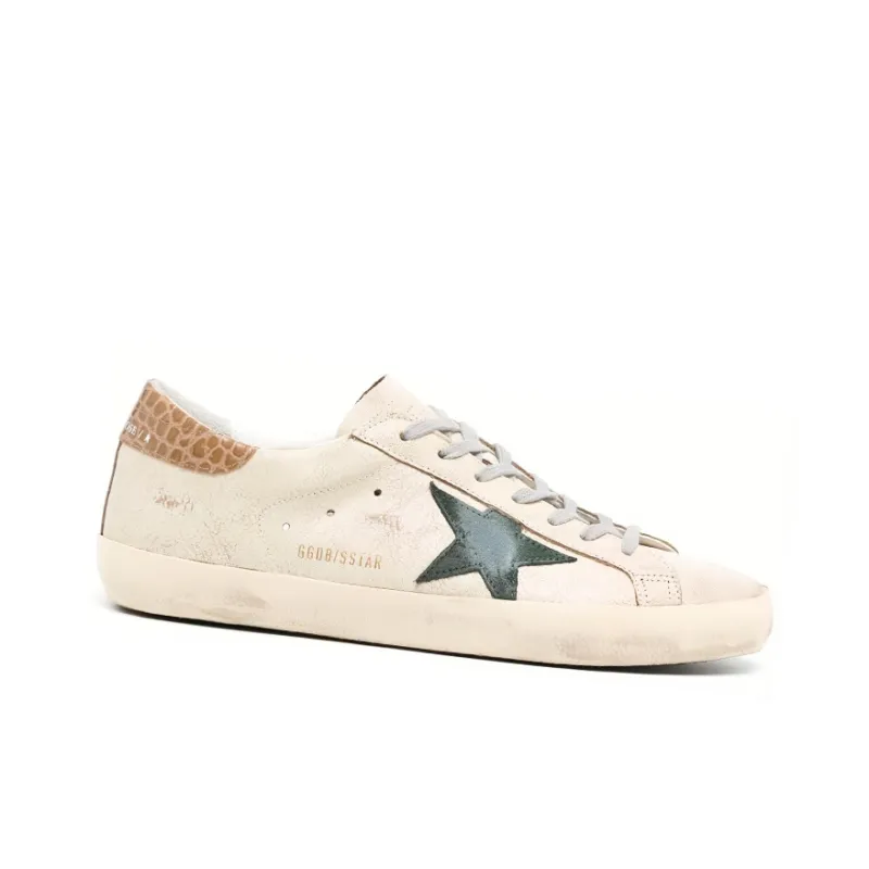 Golden Goose Super Star Cream Green-1