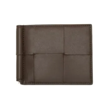 Bottega Veneta CASSETTE Cow Leather Wallet Men's Brown