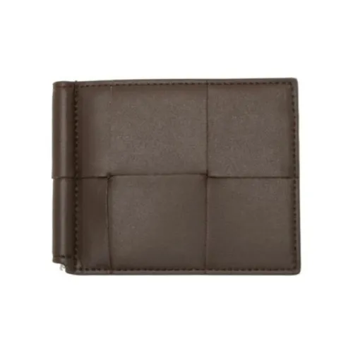 Bottega Veneta CASSETTE Cow Leather Wallet Men's Brown