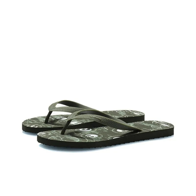 STAR WARS x LiNing Quiet Abrasion Resistant Slide Slippers Men's Moss Green-2