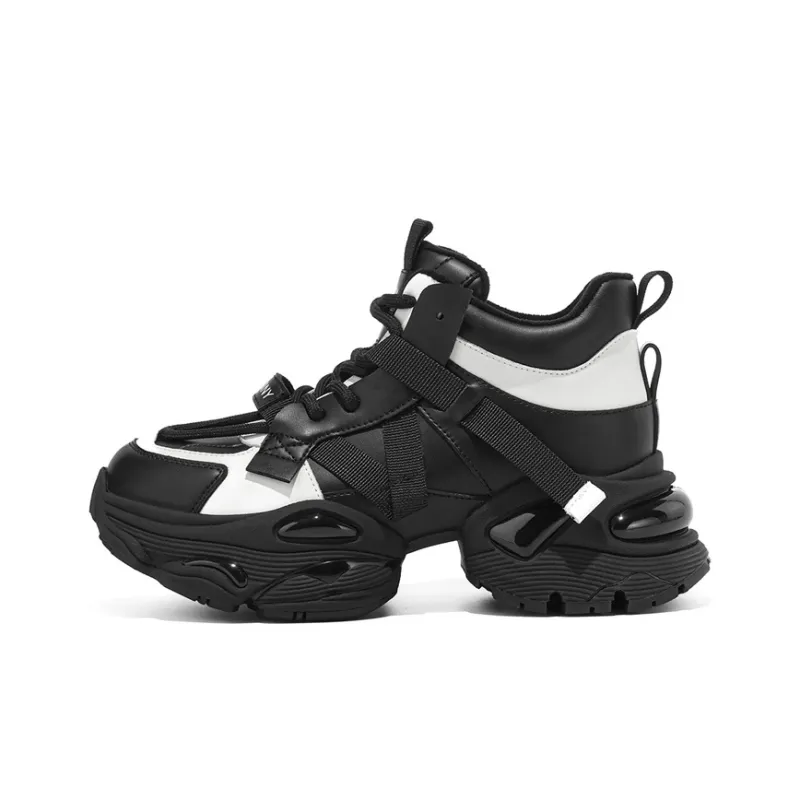 JOSINY Chunky Sneakers Women's High Top Black/Brown-7