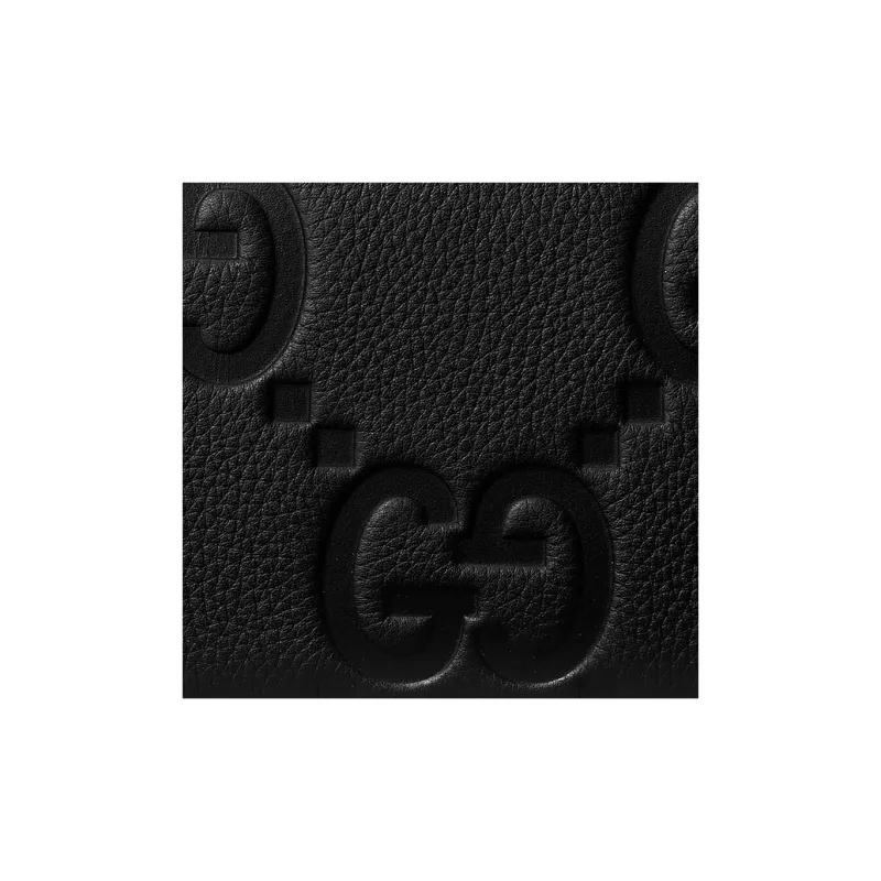 GUCCI Logo Embossed Zip-Around Wallet-4