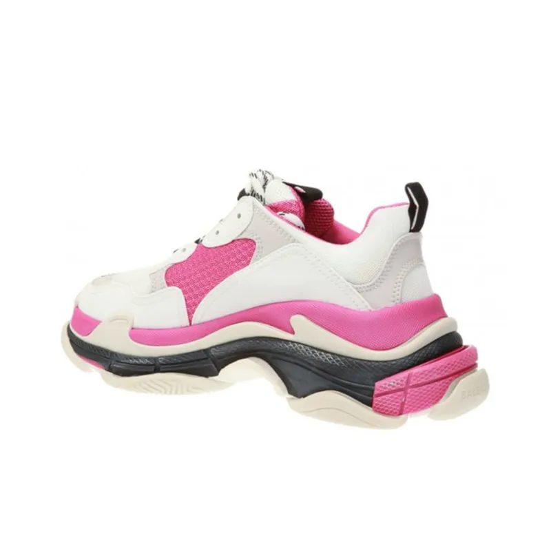 Balenciaga Triple S Pink White Women's-3