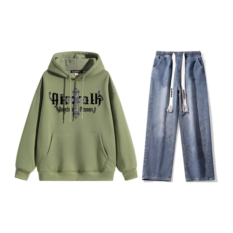 Airwalk Sweatshirt Sets Unisex-23