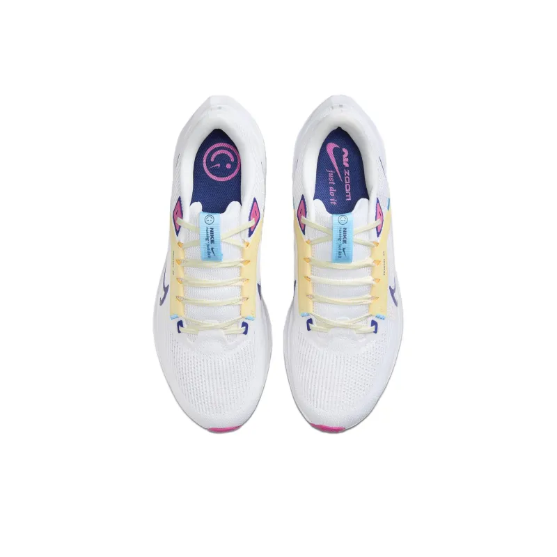 Nike Air Zoom Pegasus 40 White Deep Royal Blue-3