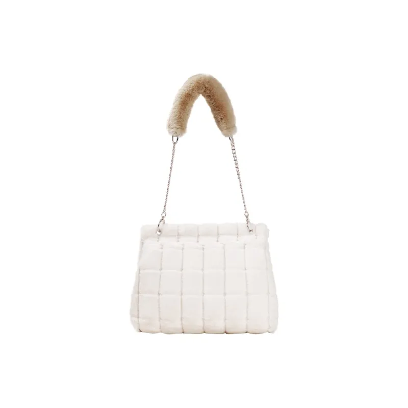 Miffy Plush Shoulder Bag Tote Bag Shopping Bag Handbag Shoulder Bag Regular Women's Ecru/Khaki-3