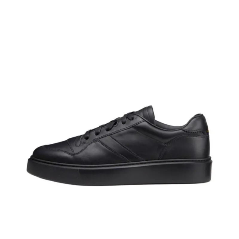 DOUCAL'S Logo debossed Leather Sneakers-0