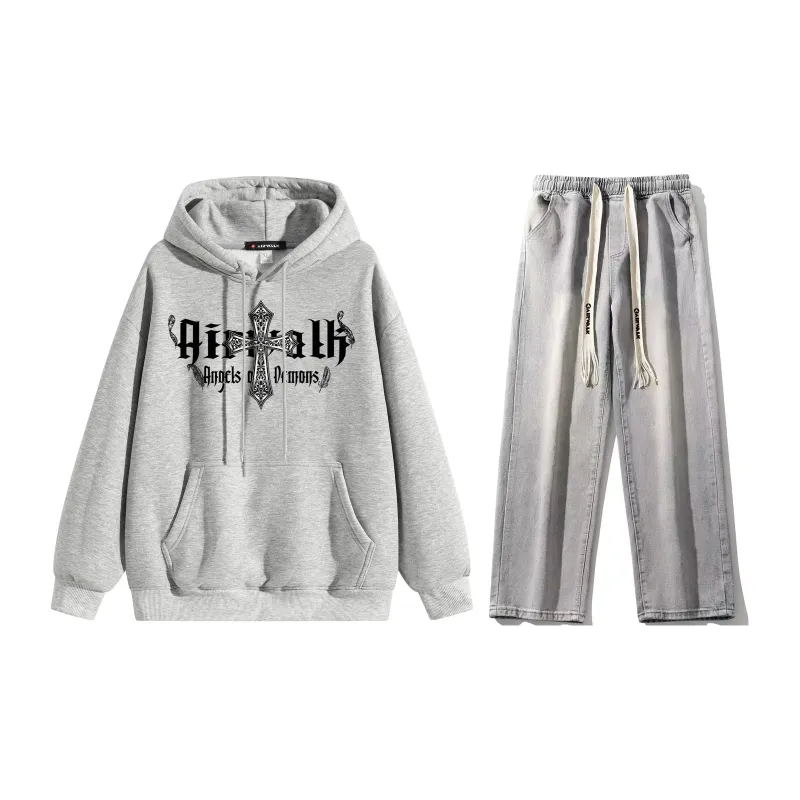 Airwalk Sweatshirt Sets Unisex-35