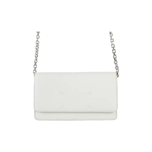 Maison Margiela Grain Calfskin Wallet Women's White
