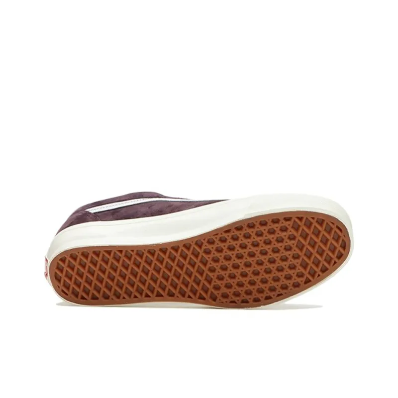 Vans Vault Og Old Skool Lx Pig Suede Wine-5