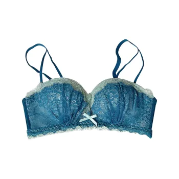Flowers In Water Bra Women's Blue