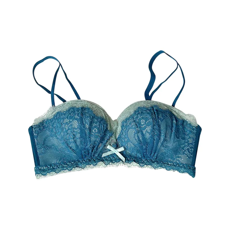 Flowers In Water Bra Women's Blue-0