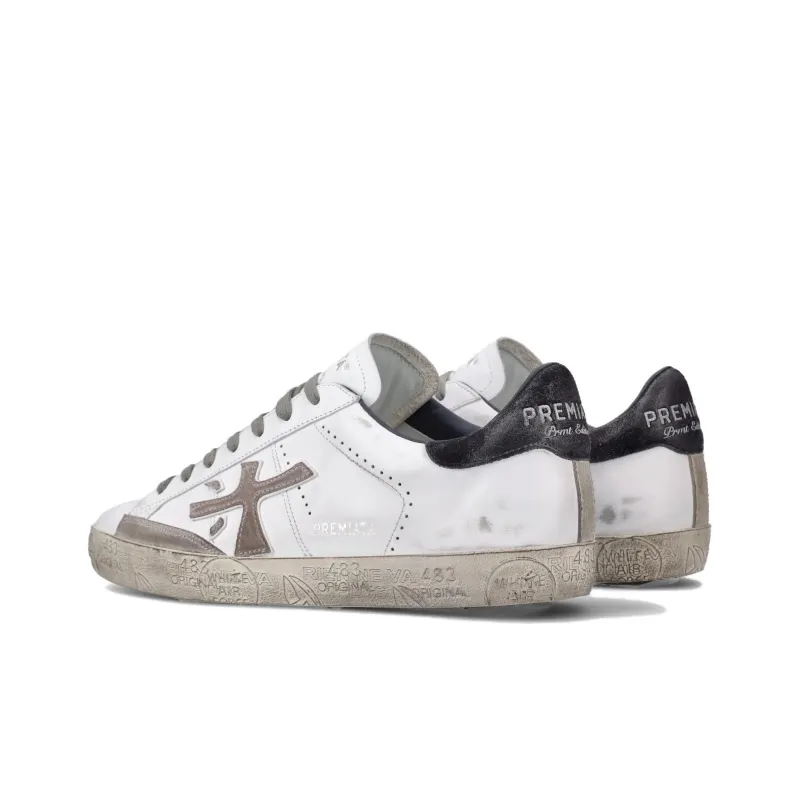 PREMIATA Steven Low-Top Skateboard Shoes Men's White-3