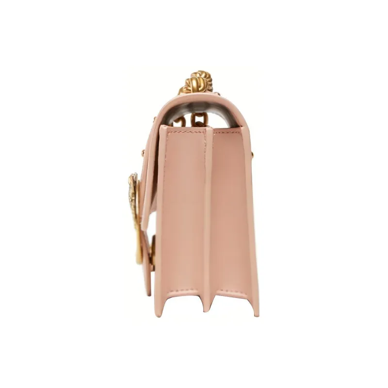 PINKO Leather Shoulder Bag Crossbody Bag Women's Pink-2