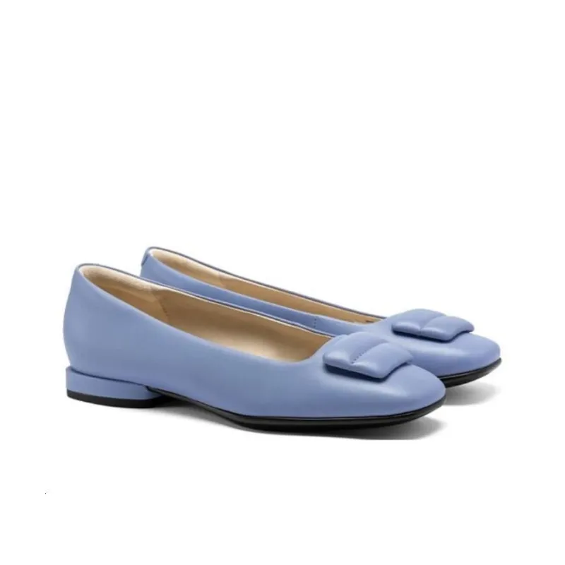 Ecco Annie Square Toe Casual Single Shoes Women's Lavender-3