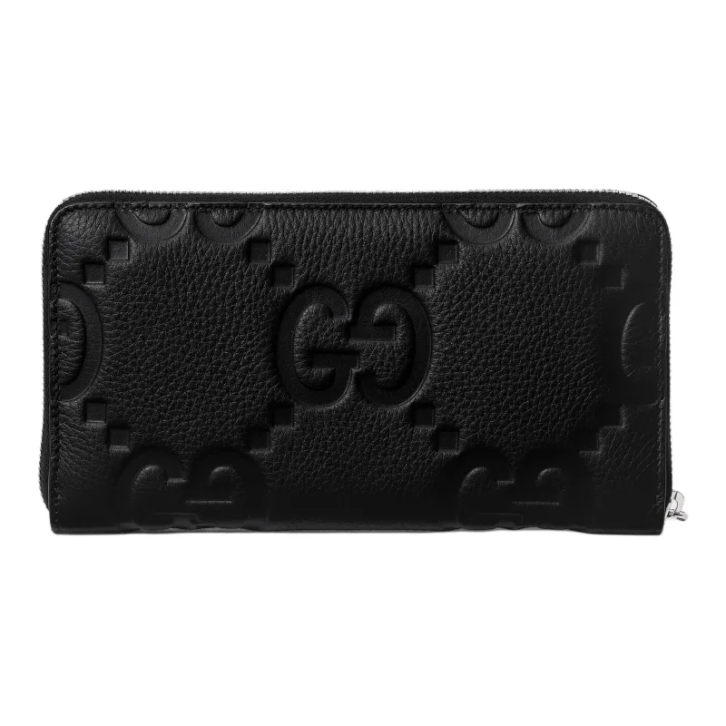 GUCCI Logo Embossed Zip-Around Wallet-2