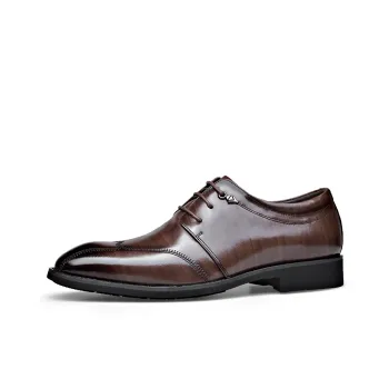 SHUPATE Dress Shoes Men Low Top Black/Brown