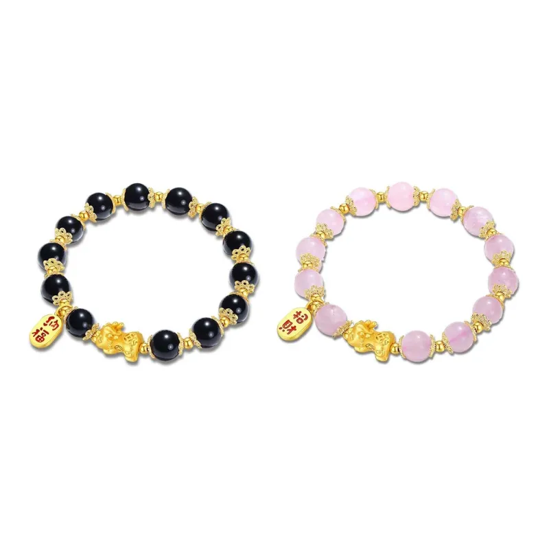 Jingleo Colored Glaze Jade Bracelets Unisex-0