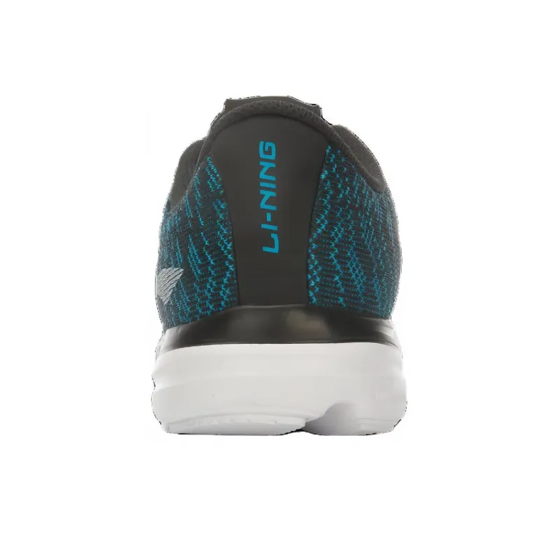 LiNing Wear-resistant And Lightweight Low-Top Running Shoes Men's Black Blue-5