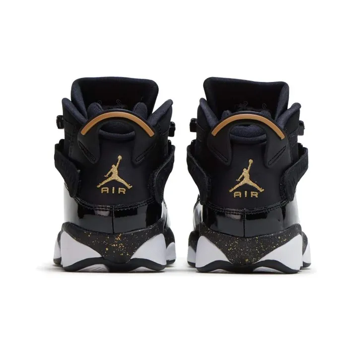 Jordan 6 Rings Black Metallic Gold White GS-3