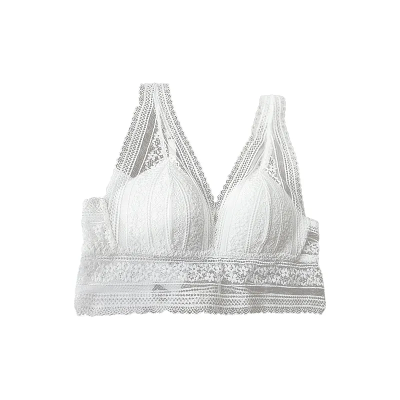 Flowers In Water Bra Women's White-0