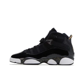 JORDAN 6 Rings Black Metallic Gold White GS