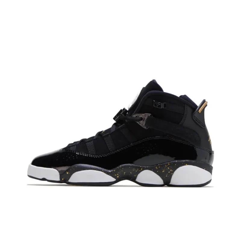 Jordan 6 Rings Black Metallic Gold White GS-0