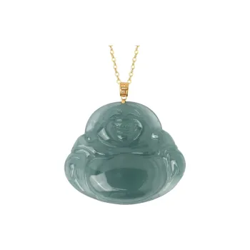 Yi Zhen Ge Ice Glutinous Jadeite Necklaces Unisex