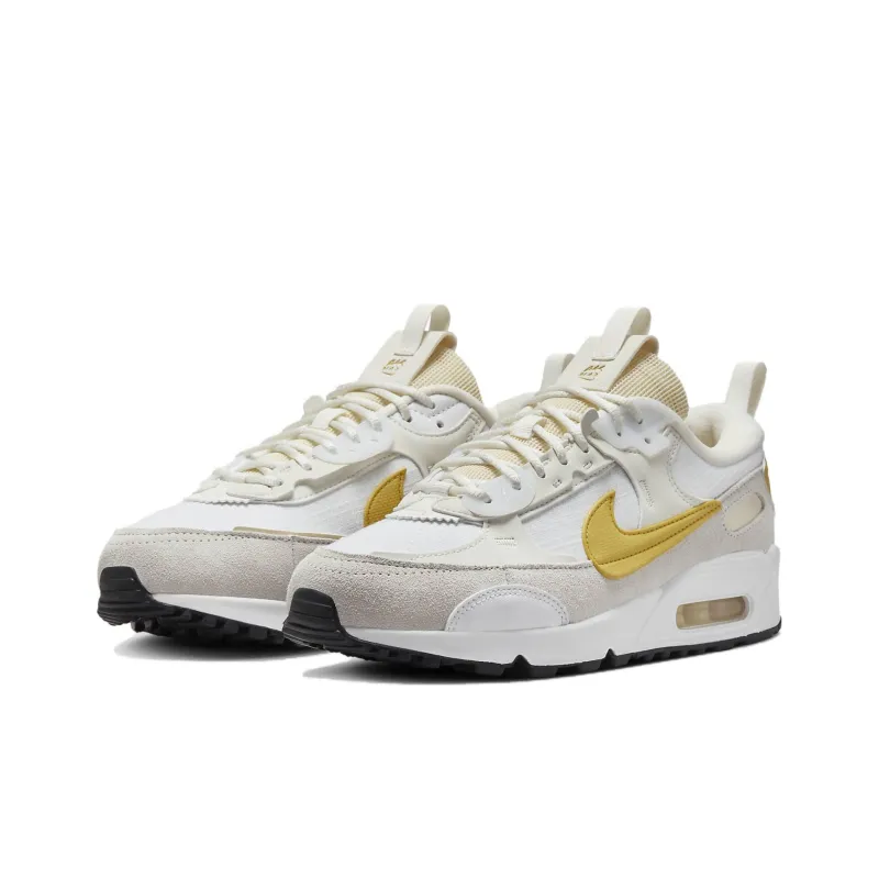 Nike Air Max 90 Futura White Saturn Gold Women's-2