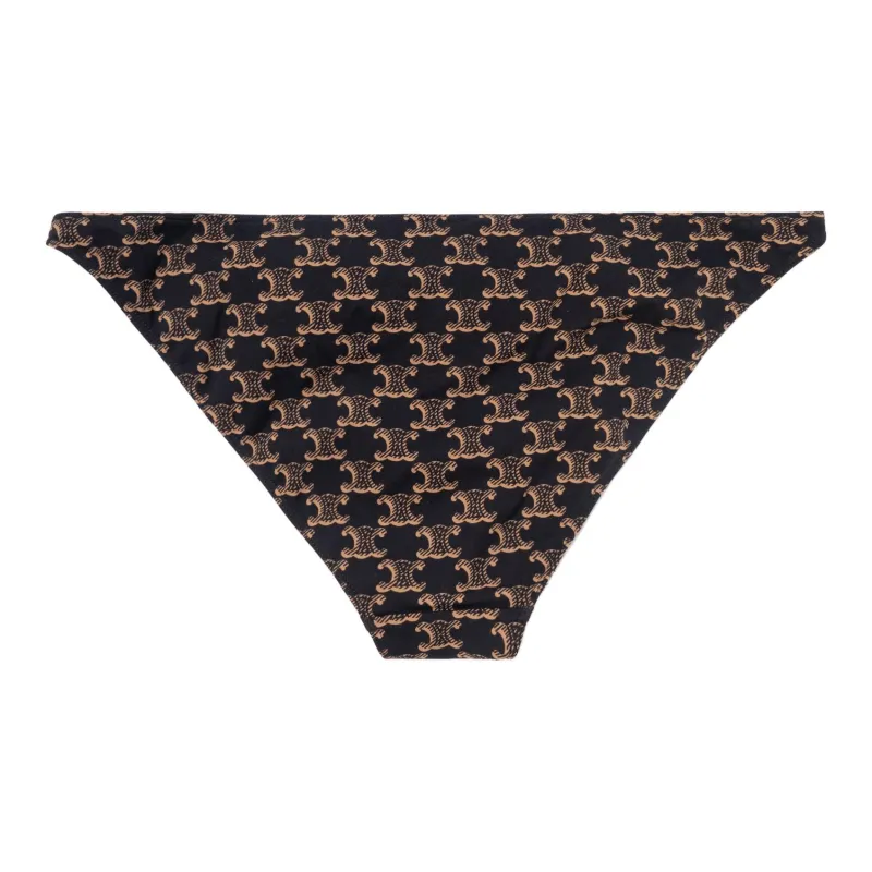 CELINE All Over Patterned Bikini Bottoms-1