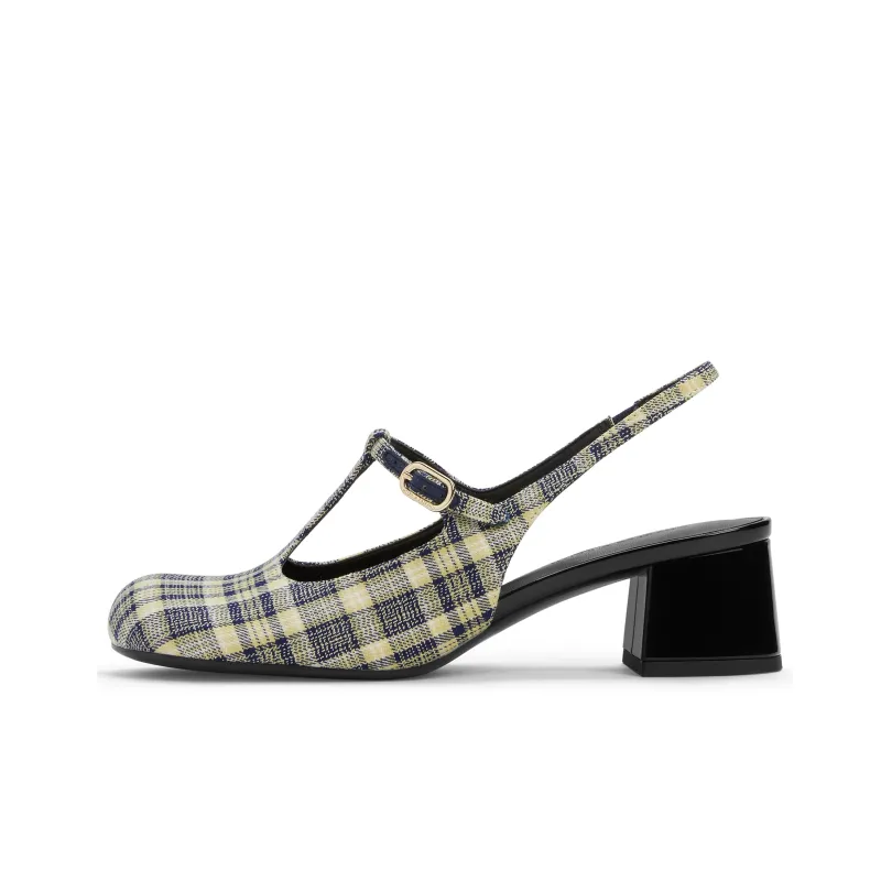 CHARLES&KEITH Small CK Mary Jane Shoes Sandal 4.6cm Women's Multicolor-12