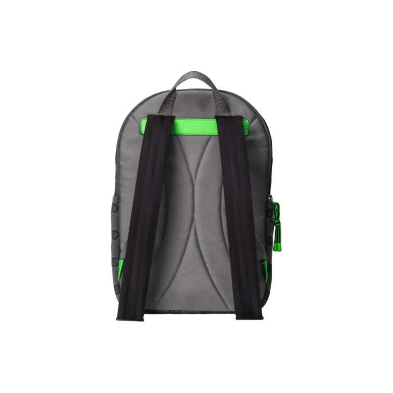 GUCCI Nylon Backpack Men's Gray & Multicolor-3