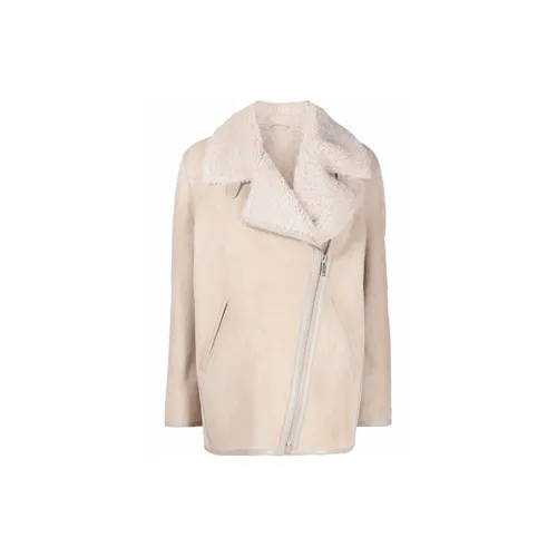 ISABEL MARANT ETOILE Leather Jackets Women's Nude