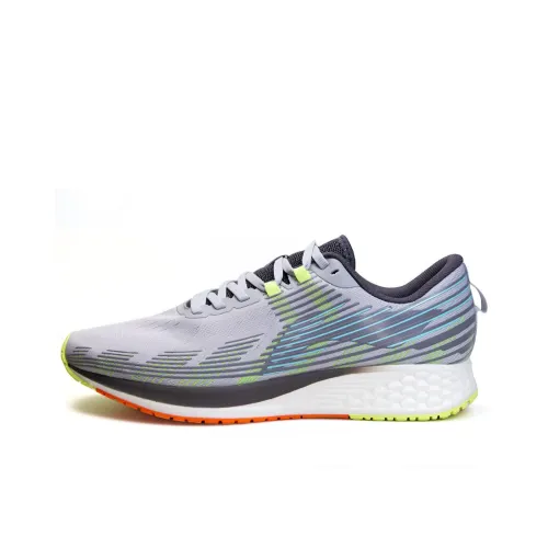 LINING Red Hare 4 Running Shoes Men Low-Top Coin Gray/Snow Gray/White/Green